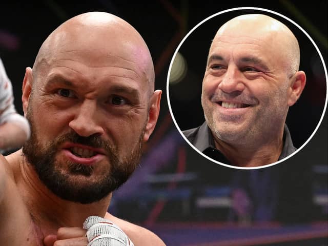 Tyson Fury has blasted Joe Rogan in an X-rated tirade. (Getty Images)