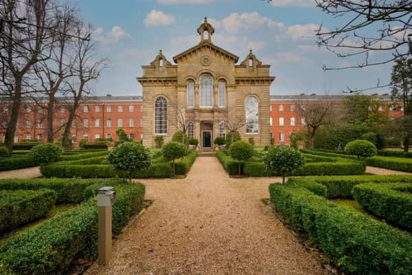 The flats are part of the Didsbury Gate site and overlook the impressive garden
