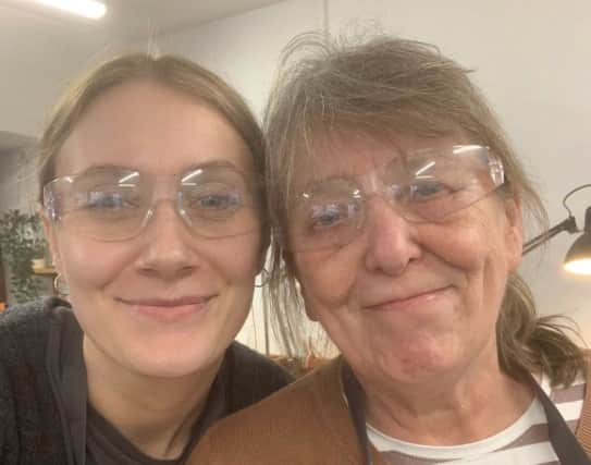 Lili Vachon (left), pictured with her mum.