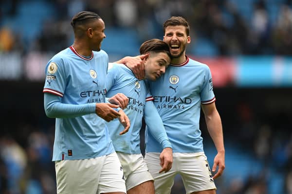 Manuel Akanji, Jack Grealish, Ruben Dias and Aymeric Laporte all missed Manchester Cty’s trip to Brighton.