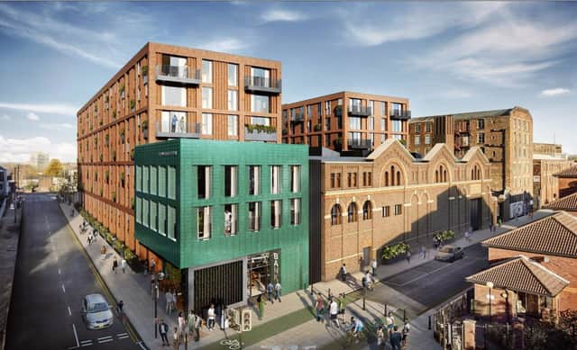 Plans for Ancoats Works including nearly 200 flats. Credit: Banidev Limited.