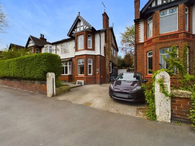 The front of the property offers a small driveway for off road parking