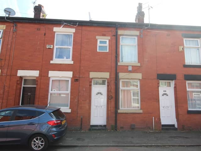 The front of the property offers on street parking