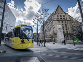 A TfGM metrolink tram