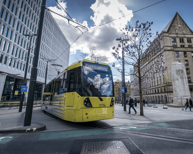 A TfGM metrolink tram