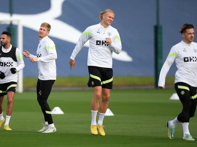 Kevin De Bruyne and Jack Grealish returned to Manchester City training on Wednesday.