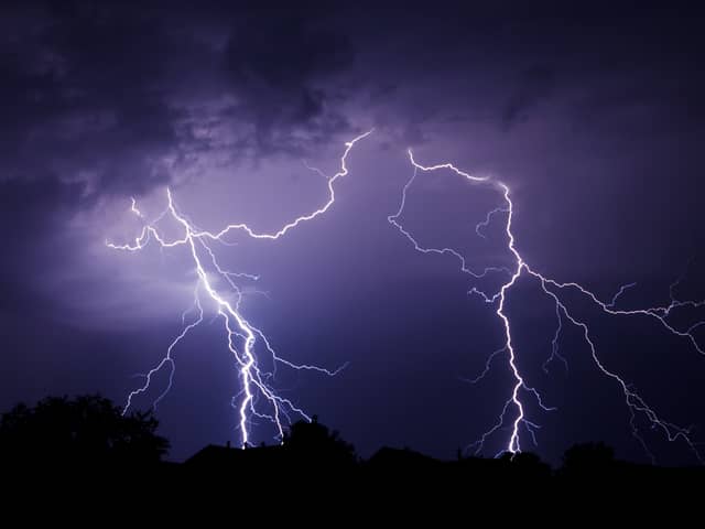 The Met Office has issued a thunderstorm warning for Manchester this weekend
