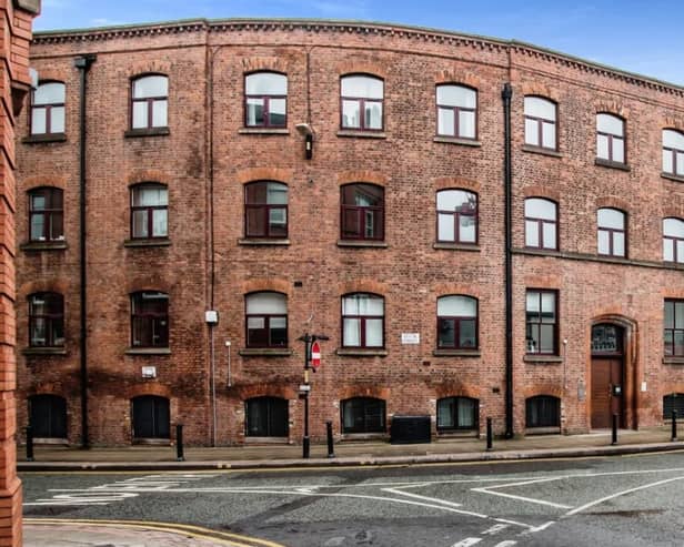 The flat is the penthouse apartment inside the iconic Junction Works