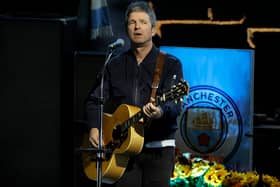 Noel Gallagher performing in Los Angeles on Friday night (Image: Getty Images)