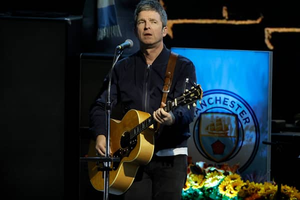 Noel Gallagher performing in Los Angeles on Friday night (Image: Getty Images)
