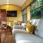 Railway station radically revamped & transformed into 1960s vintage retreat - in pictures