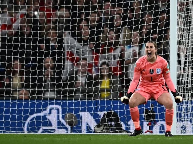 Mary Earps is still “on a mission” to make goalkeeping cool. (Photo by BEN STANSALL/AFP via Getty Images)