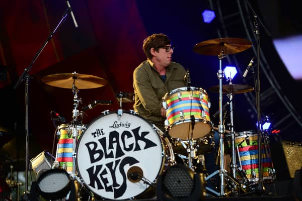 Patrick Carney of The Black Keys performs onstage during the Global Citizen Festival, a mass music concert and event to urge world leaders to act towards ending extreme poverty, in Central Park in New York on September 29, 2012.