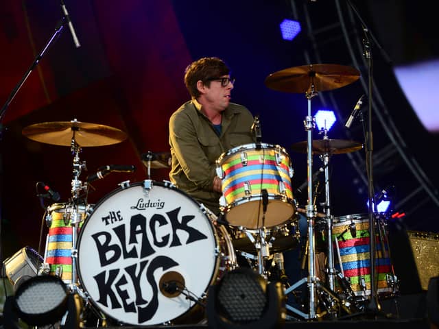 Patrick Carney of The Black Keys performs onstage during the Global Citizen Festival, a mass music concert and event to urge world leaders to act towards ending extreme poverty, in Central Park in New York on September 29, 2012.