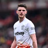 Declan Rice is a reported transfer target for Arsenal, Manchester City and Manchester United.