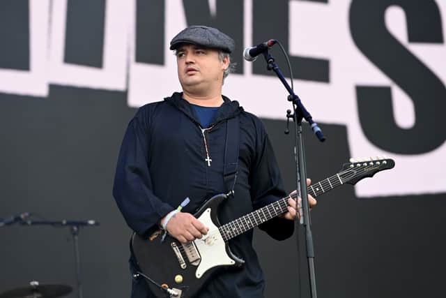 Pete Doherty of the Libertines performs on the Other Stage during day three of Glastonbury Festival at Worthy Farm, Pilton on June 24, 2022 in Glastonbury, England. (Photo by Kate Green/Getty Images)