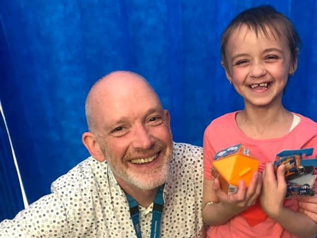 Professor Rob Wynn with Sarah
