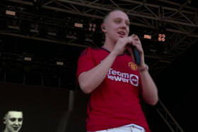 Aitch performs at Glastonbury 2023 (Image: BBC)