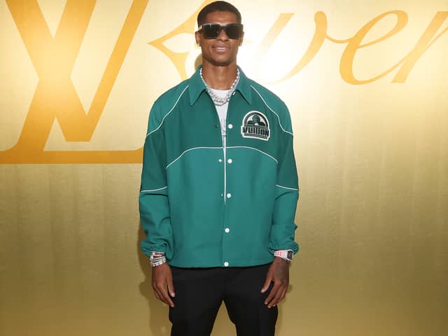 Marcus Rashford attends Louis Vuitton Menswear Spring/Summer 2024 show (Getty Images)