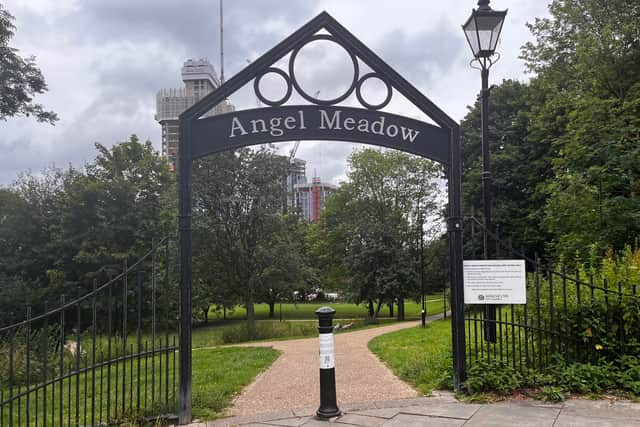 Angel Meadows park in Manchester. 