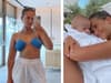 Molly-Mae Hague shows off her stretch marks in blue bikini as she overcomes her lack of body confidence