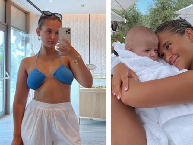 Molly Mae shows off stretch marks as she finds courage to wear bikini on family trip. (Photo credit: Instagram/mollymae)
