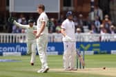 Alex Carey of Australia stumps Jonny Bairstow of England off the bowling of Cameron Green of Australia during Day Five of the LV= Insurance Ashes 2nd Test match between England and Australia at Lord's Cricket Ground on July 2, 2023 in London, England. (Photo by Ryan Pierse/Getty Images)