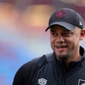 Burnley manager Vincent Kompany looks on during a match