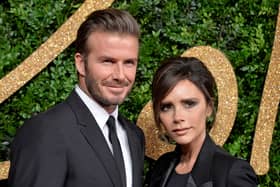 David Beckham and Victoria Beckham attend the British Fashion Awards 2015 at London Coliseum on November 23, 2015 in London, England. (Photo by Anthony Harvey/Getty Images)