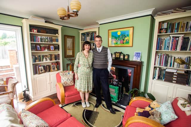 Neil and Lisa Fletcher at home in Watchet, Somerset.