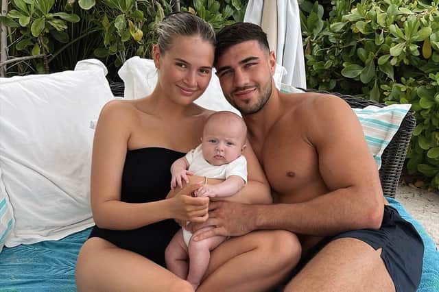 Molly-Mae Hague and Tommy Fury with Bambi (Instagram/mollymae)
