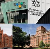 The best and worst universities in Manchester and the North West have been revealed.
