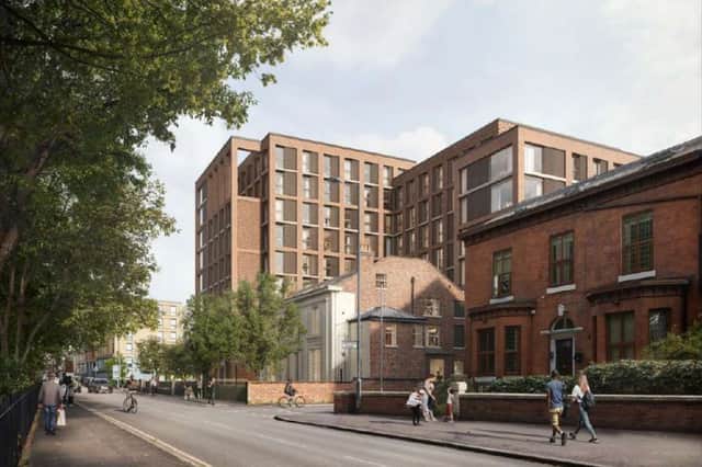 Plans for student accommodation at Moss Lane East, Manchester. Credit: Turley.