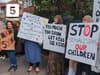 Parents protest outside Birchfields Primary School in Manchester over LGBT material