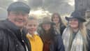 Anna Barrow with her family 