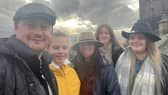 Anna Barrow with her family 