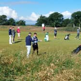 John McGinn and Scott McTominay on the Scottish Open course (Image: Martin Dempster)