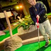 There are two 18 hole indoor golf courses set amidst a tropical paradise