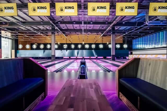 The new King Pins bowling attraction at Trafford Palazzo 