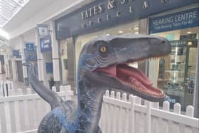 Dinosaurs at Mill Gate shopping centre, Bury. 