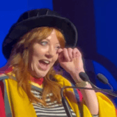 Diane Morgan at the university of Bolton graduation ceremony (Photo: University of Bolton) 