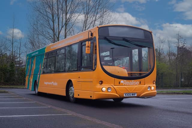 The Realise Training Bus which you could drive in Rochdale