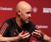 Erik ten Hag has revealed Manchester United are progressing in their plans to sign a new striker.