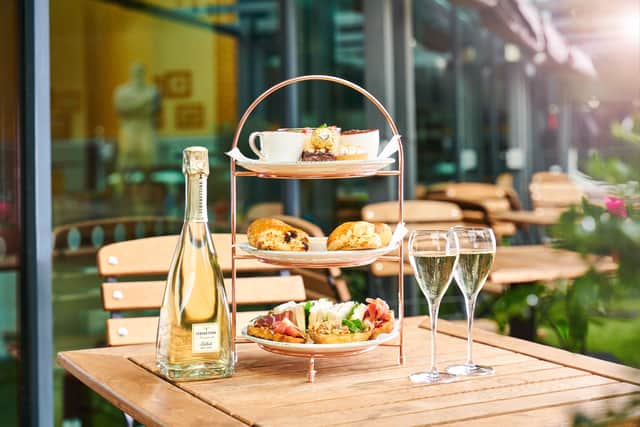 Combine fizz with afternoon tea for a double celebration  