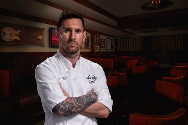 Lionel Messi has endorsed the burger