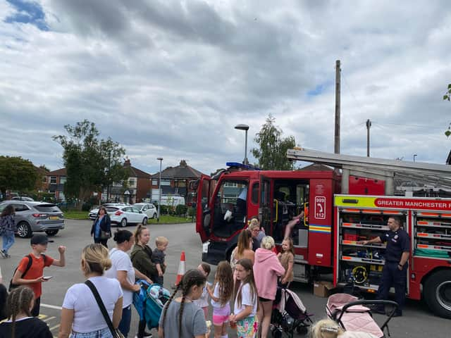 The Fire Engine was a popular attraction at the fun day