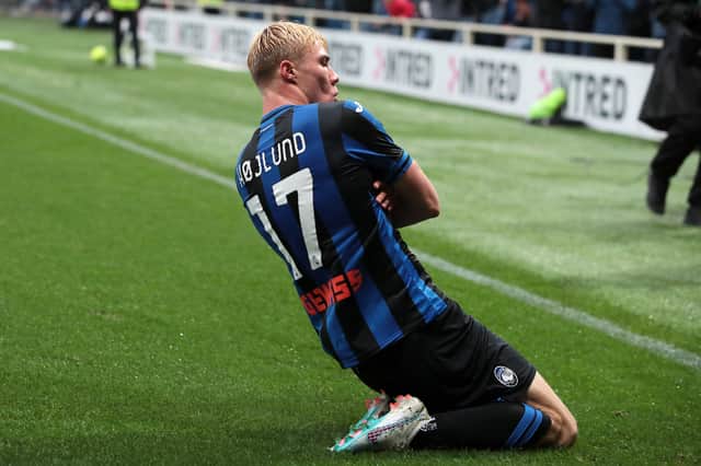 Rasmus Hojlund wore No.17 during his time in Serie A with Atalanta 