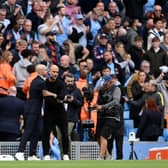 Erik ten Hag and Pep Guardiola.  