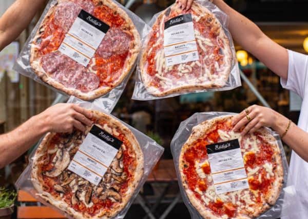 Rudy’s bake-at-home pizza. Credit: Rudy’s Neapolitan Pizza