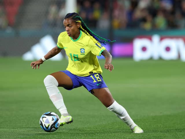 Manchester United are interested in Brazil forward Geyse. Cr: Getty Images